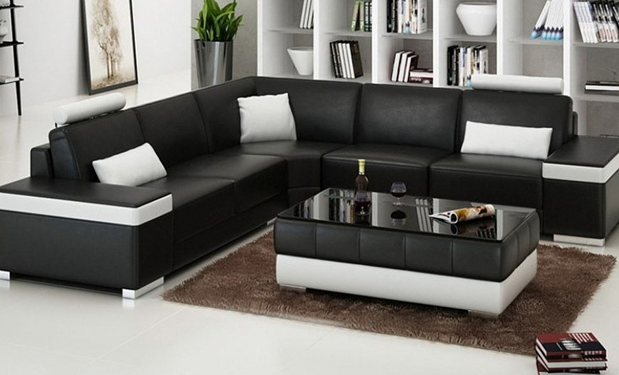 Juliet  - L - Leather Sofa Lounge Set